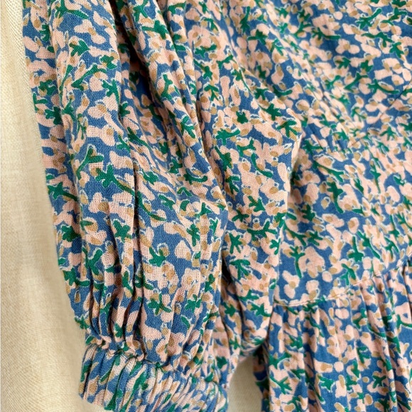 NWT MIRTH CAFTAN Perth Backless Short Dress Blueberry Print - Small - Picture 9 of 13